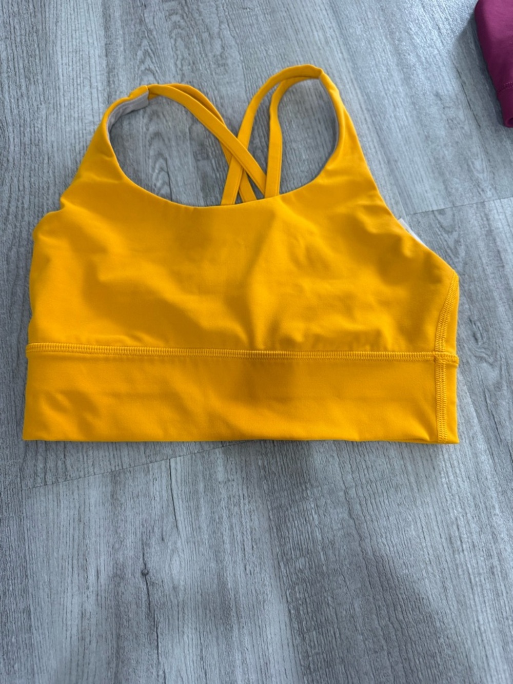 Lululemon Crossback Yellow Swim Bikini Top - Vibrant Sunburst